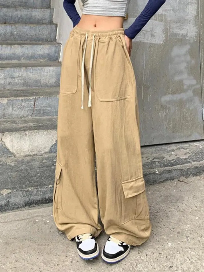 Drawstring Street Baggy Cargo Pants