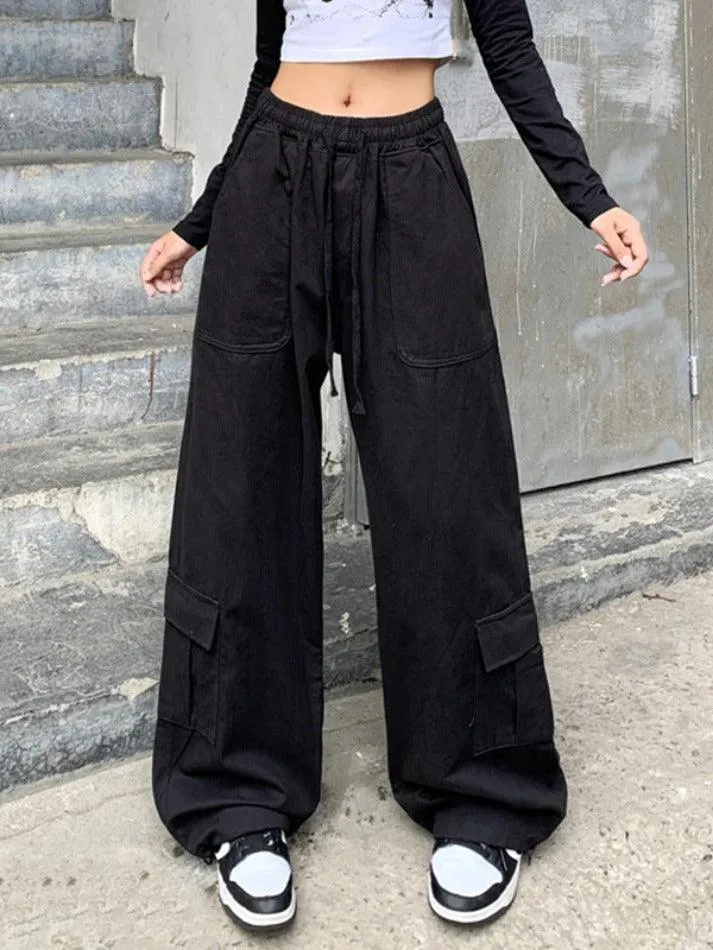 Drawstring Street Baggy Cargo Pants