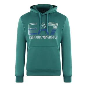 EA7 Large Brand Logo Mediterranea Hoodie