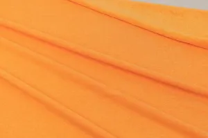 End of BOlt; 2.5 yards of Designer Deadstock Cotton Poly Spandex  Ultra Soft Orange Sherbert Terry Cloth Knit-remnant