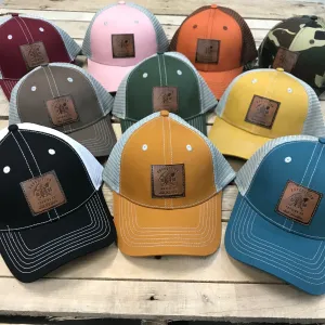 Expedition Leather Patch Trucker Hats