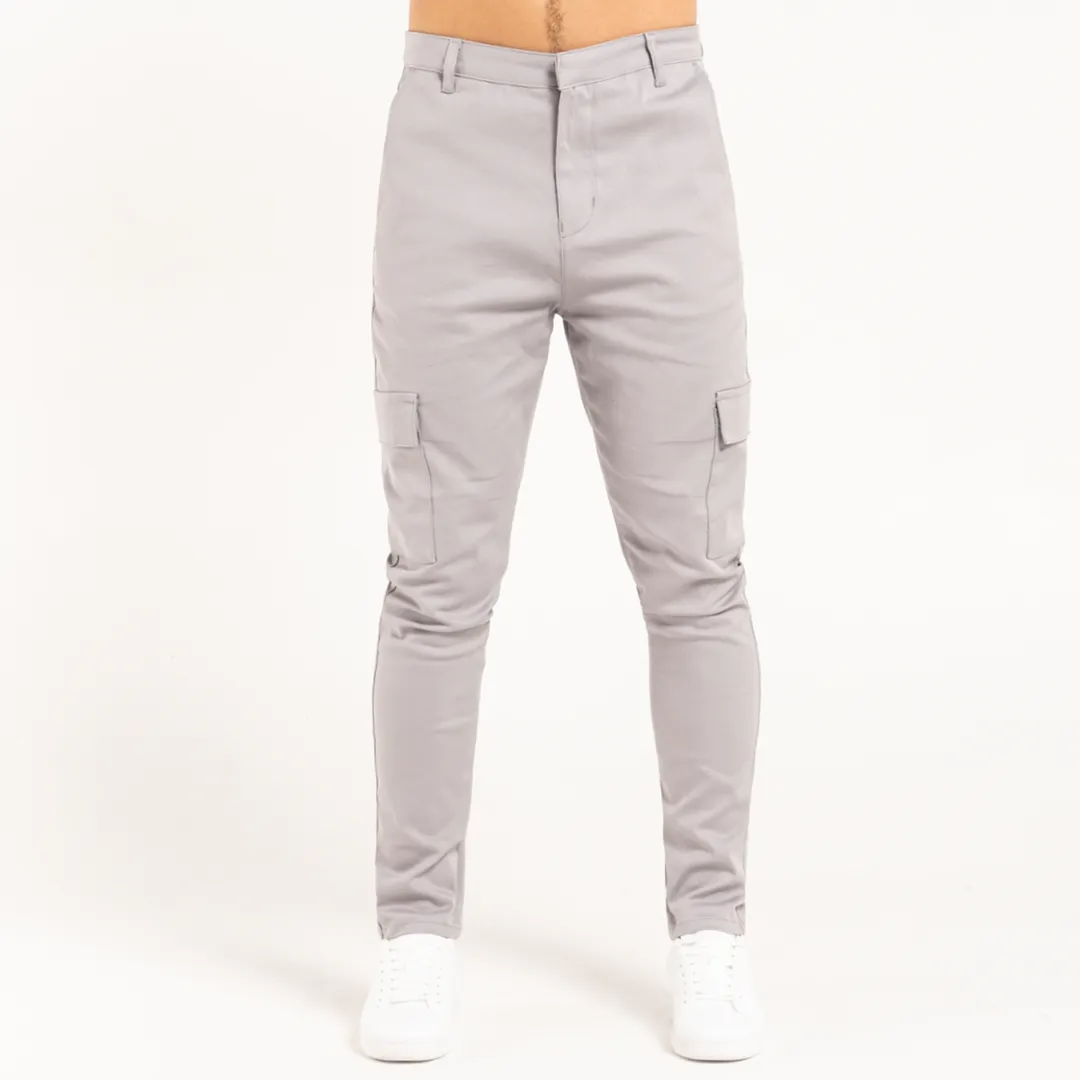 Felipe Cargo Pants - Light Grey