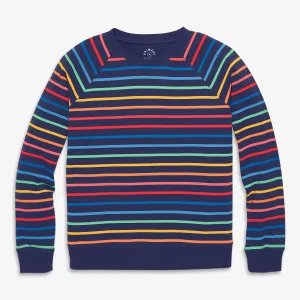 Fit 1 grown-ups sweatshirt in sunrise rainbow stripe