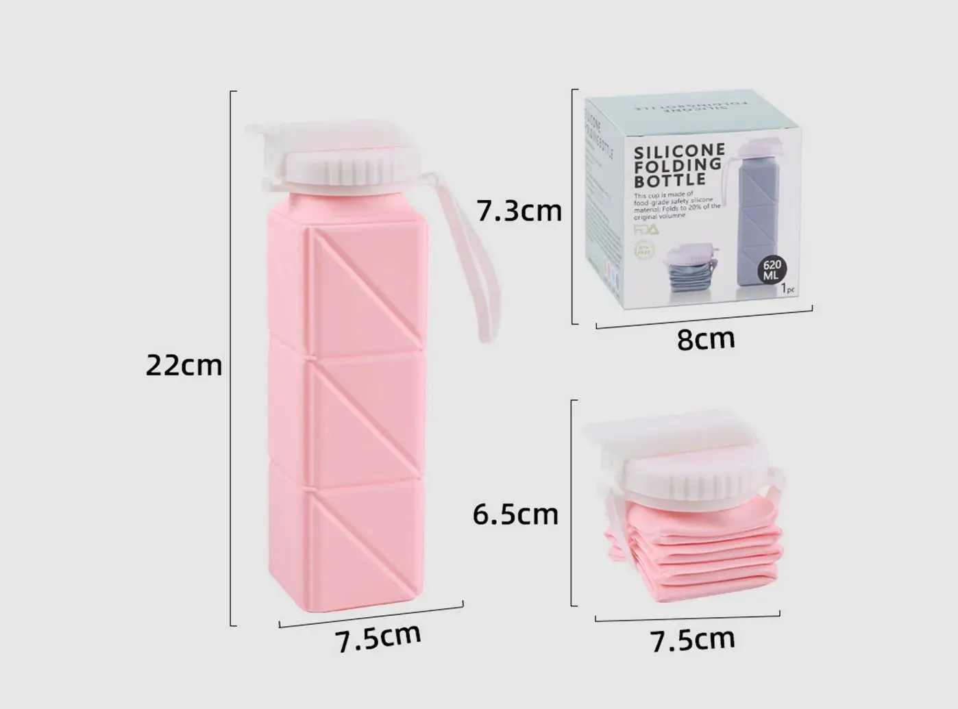 FitVille Foldable Water Bottles