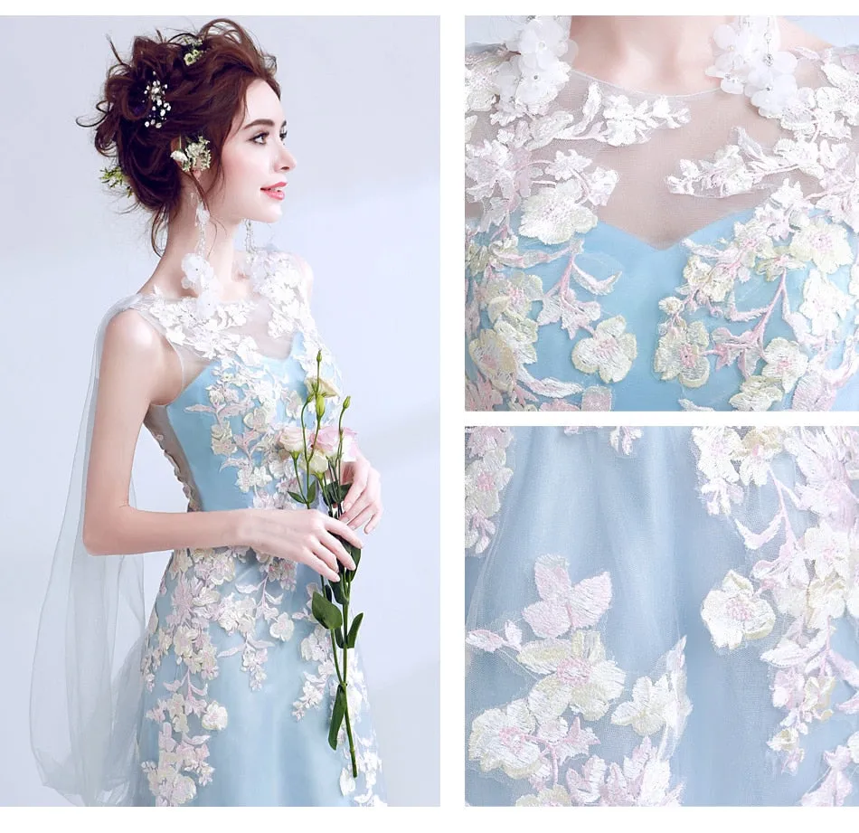 Floral Beaded Prom / Homecoming Dresses