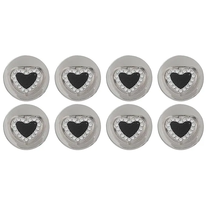 Gold Metal Buttons with Heart Centers(8 Small   4 Big)