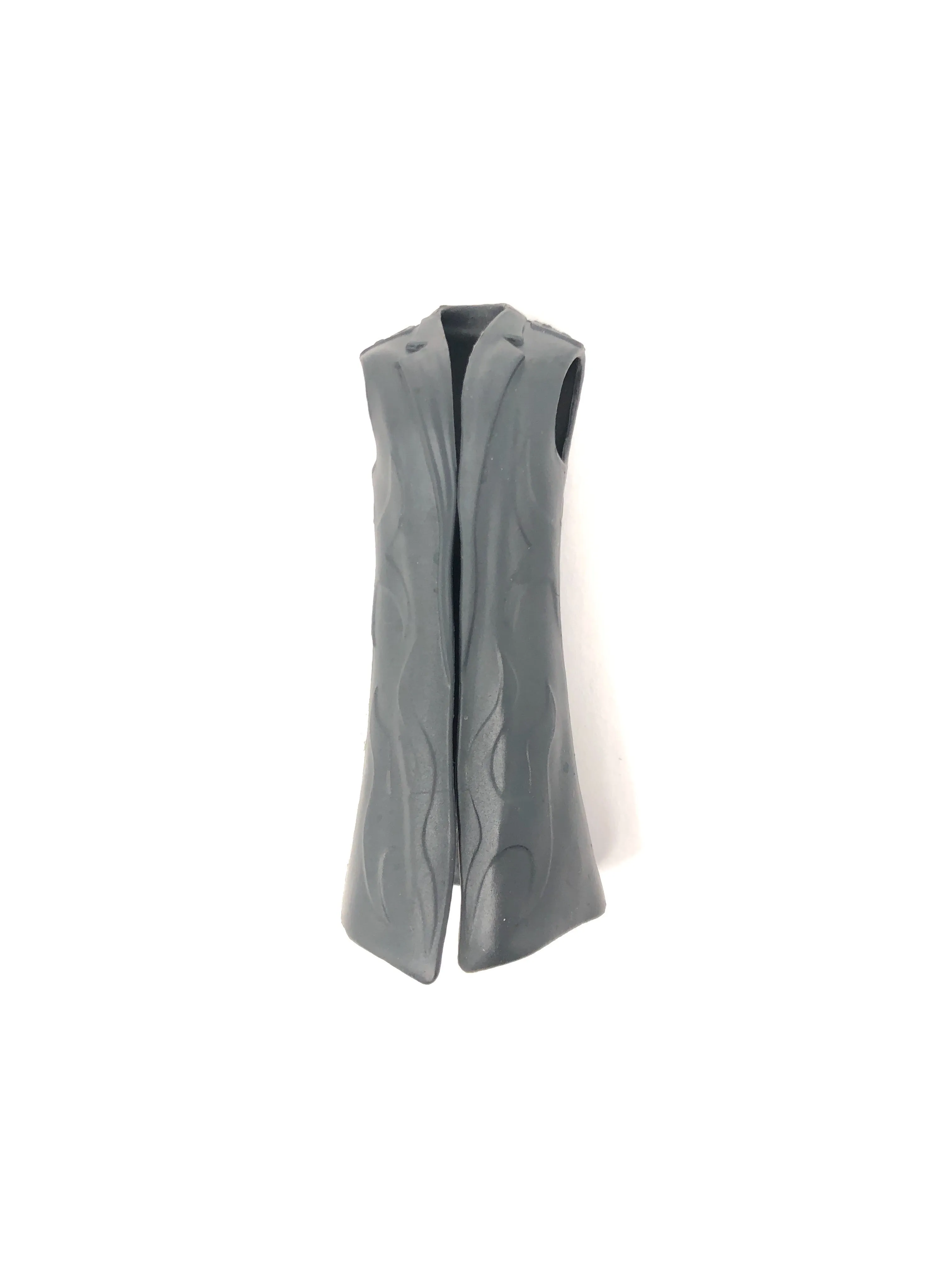 Grey Long Sleeveless Trench