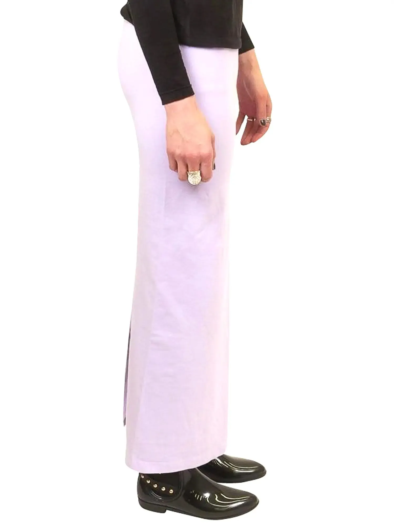 Hard Tail Long Cotton Skirt W-544