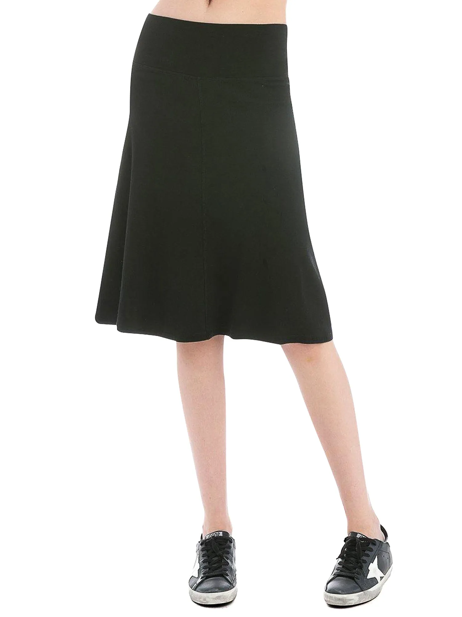 Hard Tail Ribbed Rolldown Knee Skirt CS-51