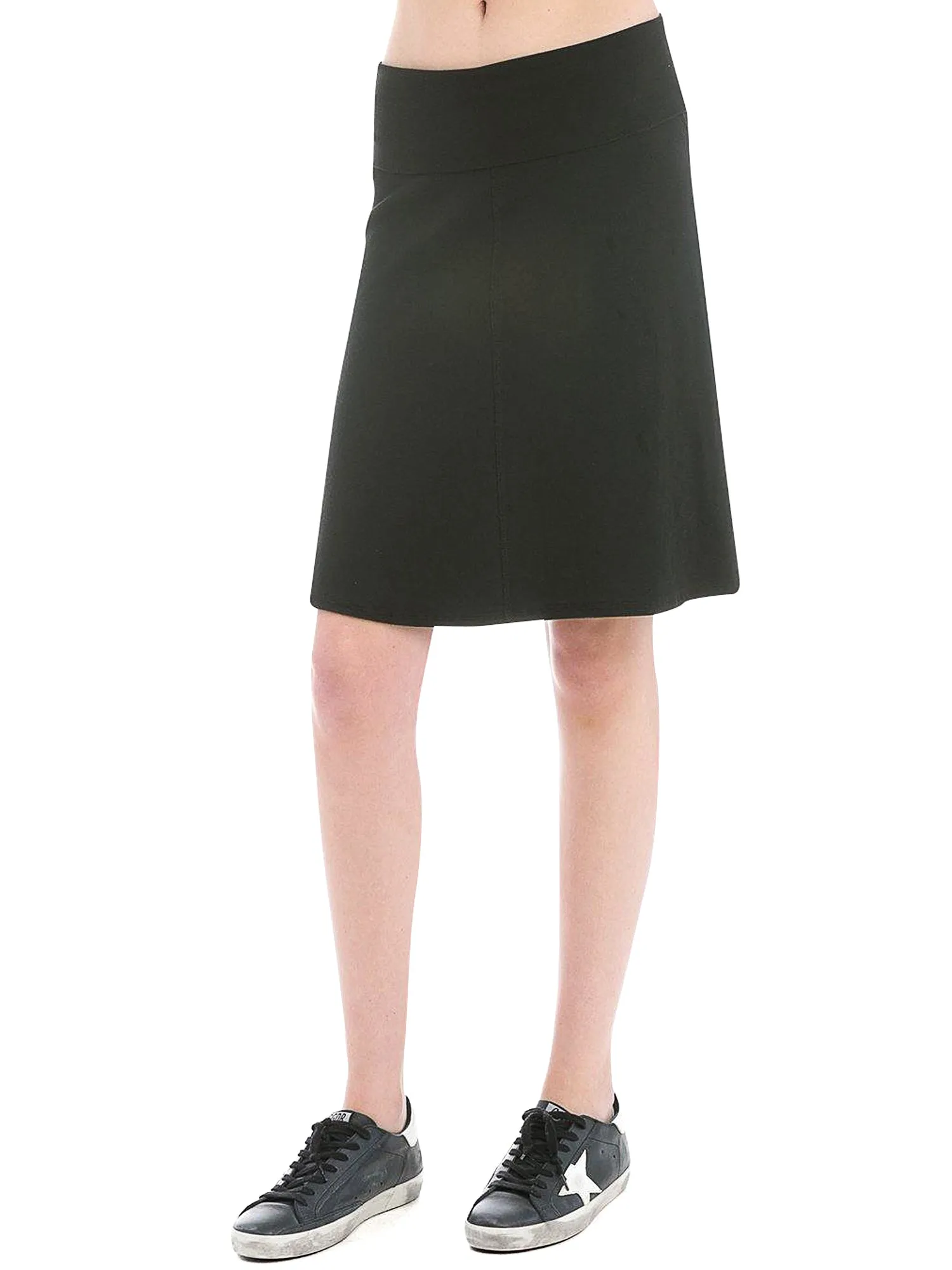 Hard Tail Ribbed Rolldown Knee Skirt CS-51