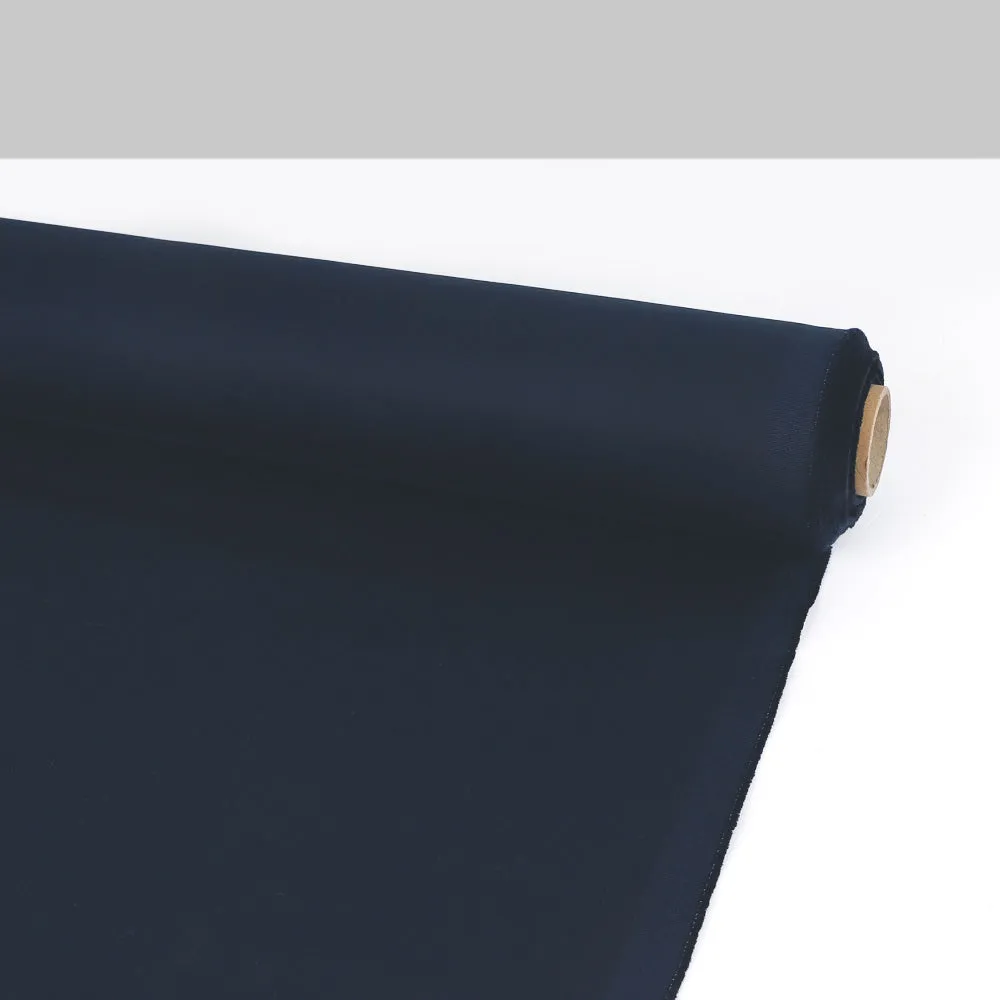 Heavyweight Smooth Stretch Cotton - Navy