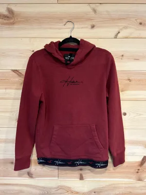 Hollister Deep Red Hooded Sweatshirt Mens Size XSmall