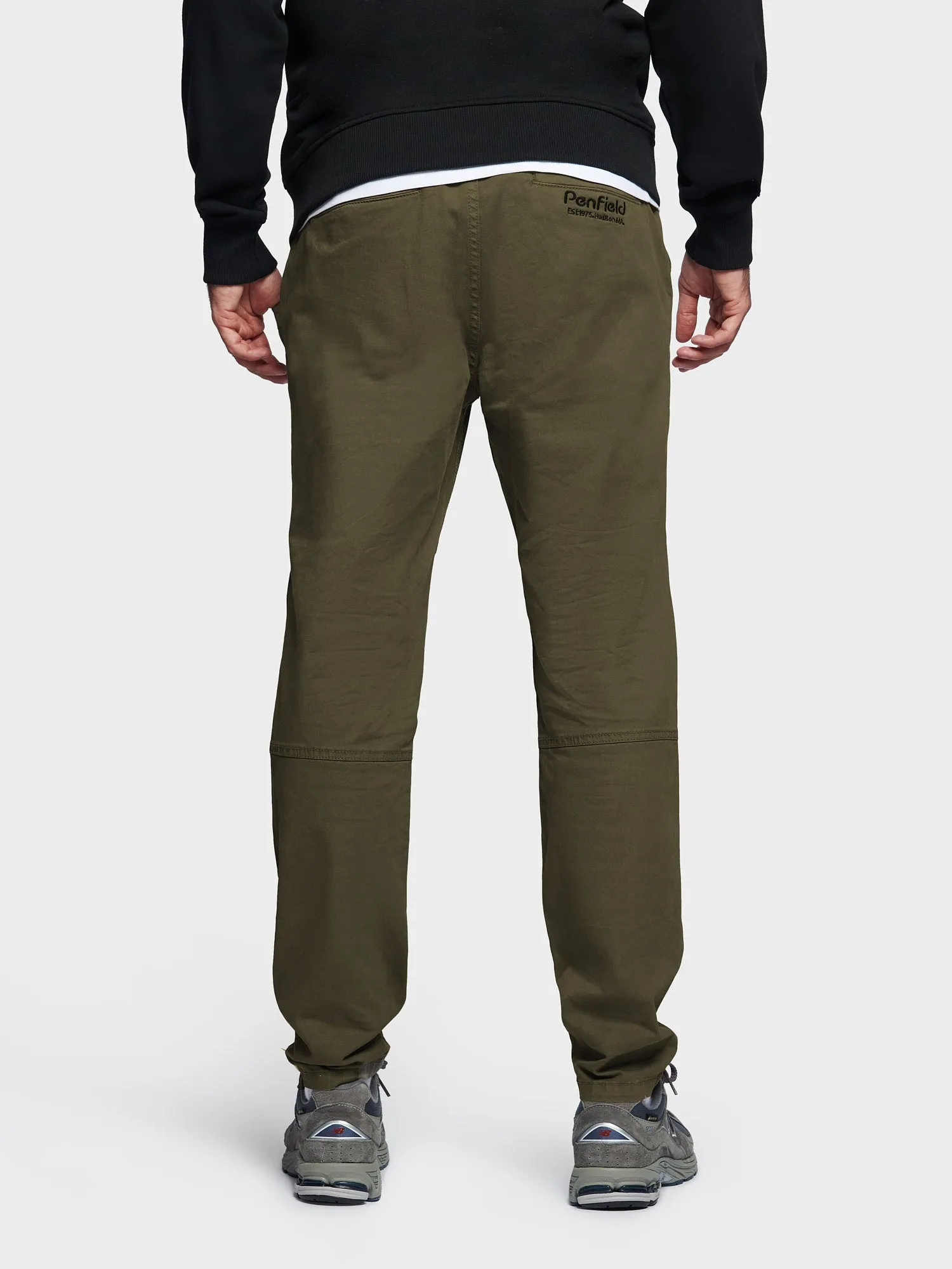 Hudson Script Elasticated Waist Pants in Forest Night