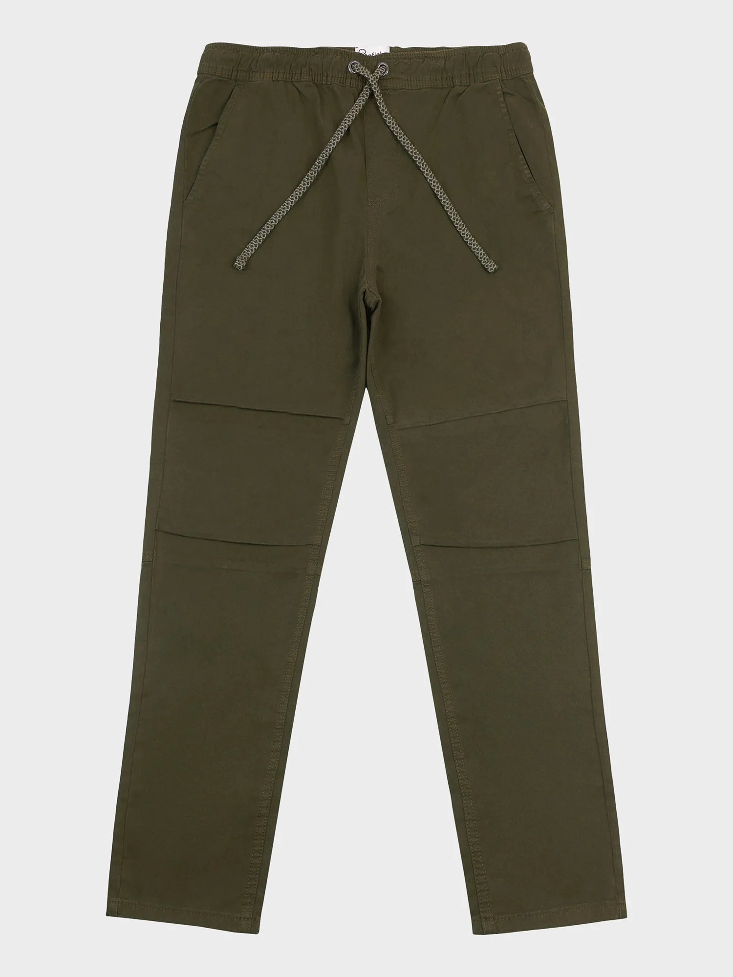 Hudson Script Elasticated Waist Pants in Forest Night