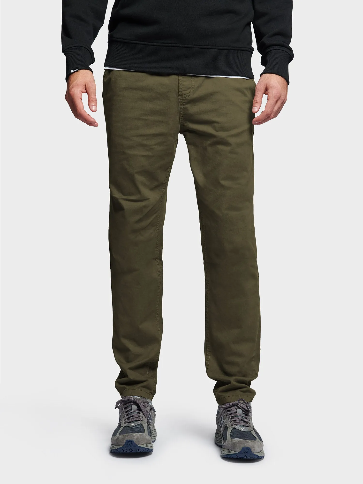 Hudson Script Elasticated Waist Pants in Forest Night