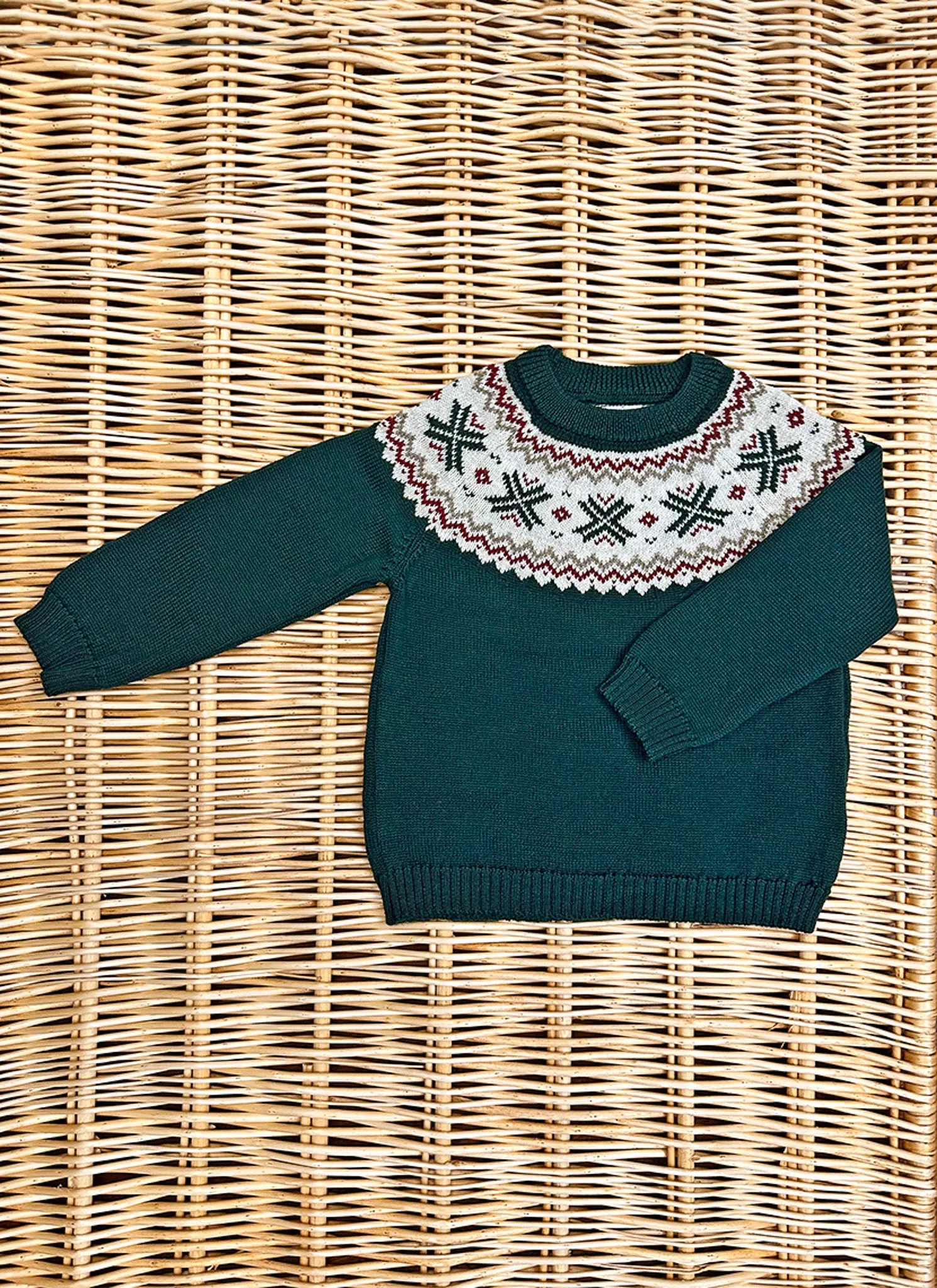 Jacquard Wool Sweater