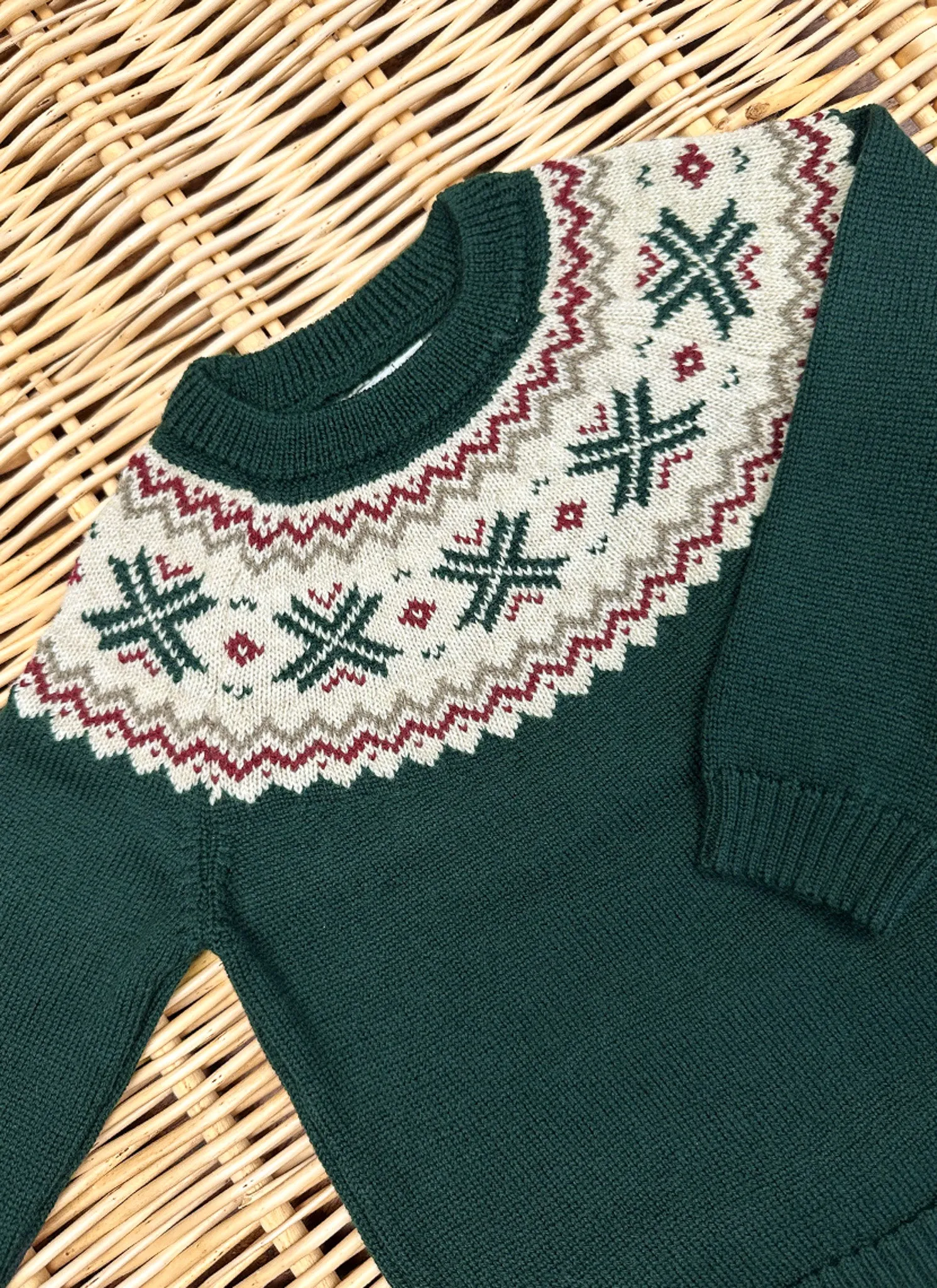 Jacquard Wool Sweater