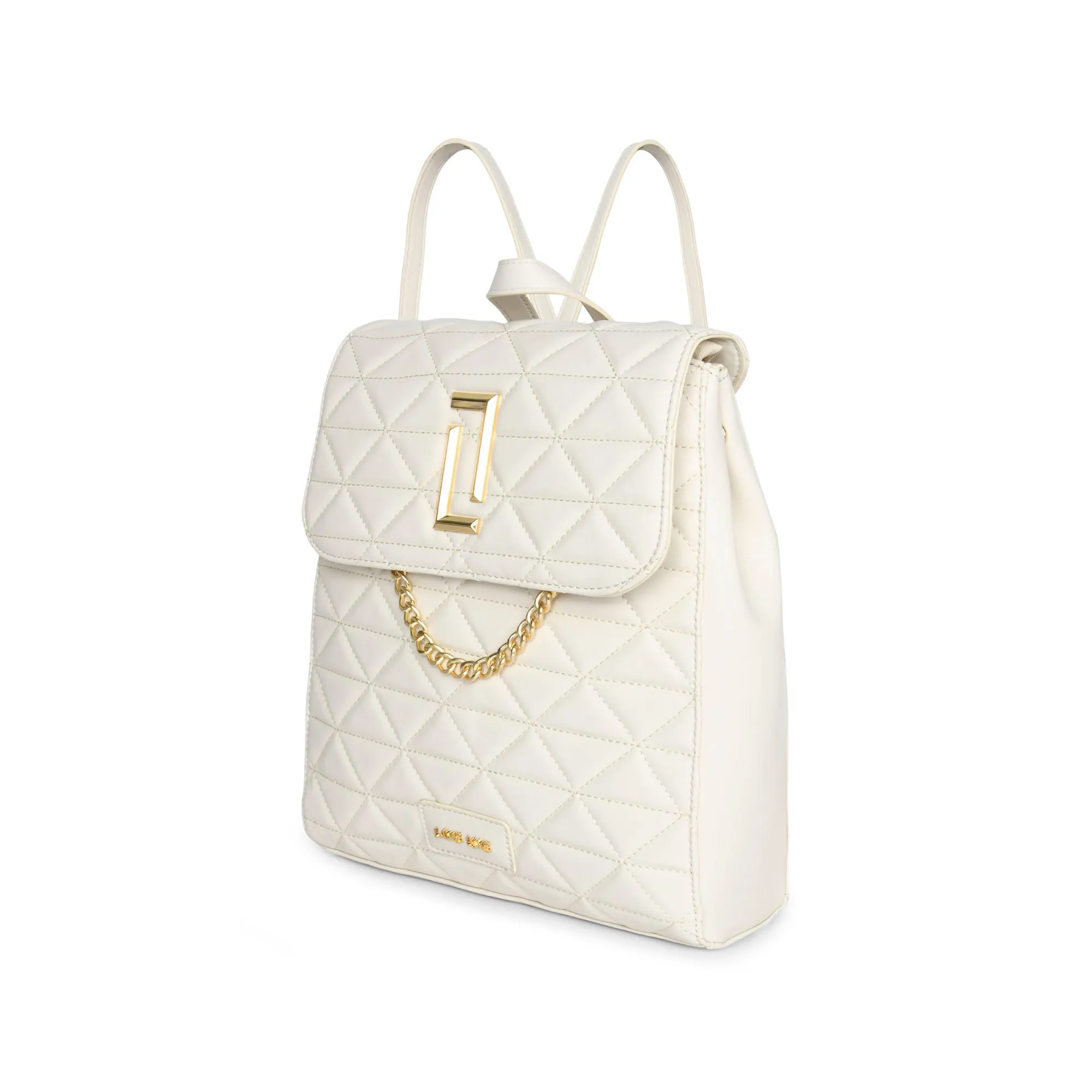 Lavie Luxe Off White Medium Women's Casper Girl's Backpack