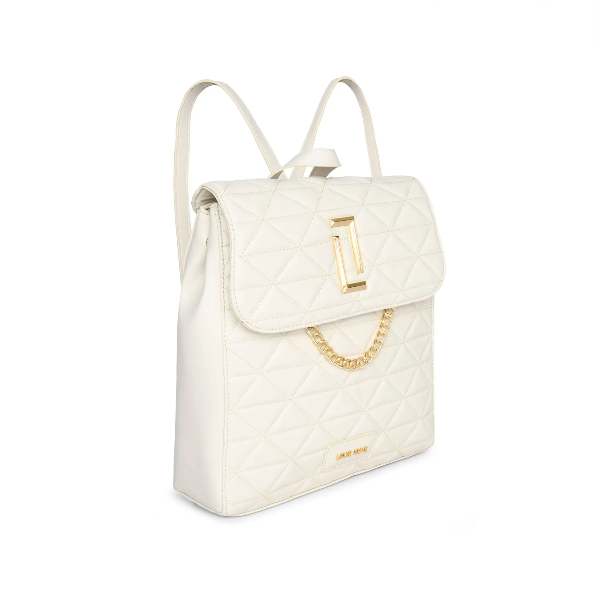 Lavie Luxe Off White Medium Women's Casper Girl's Backpack