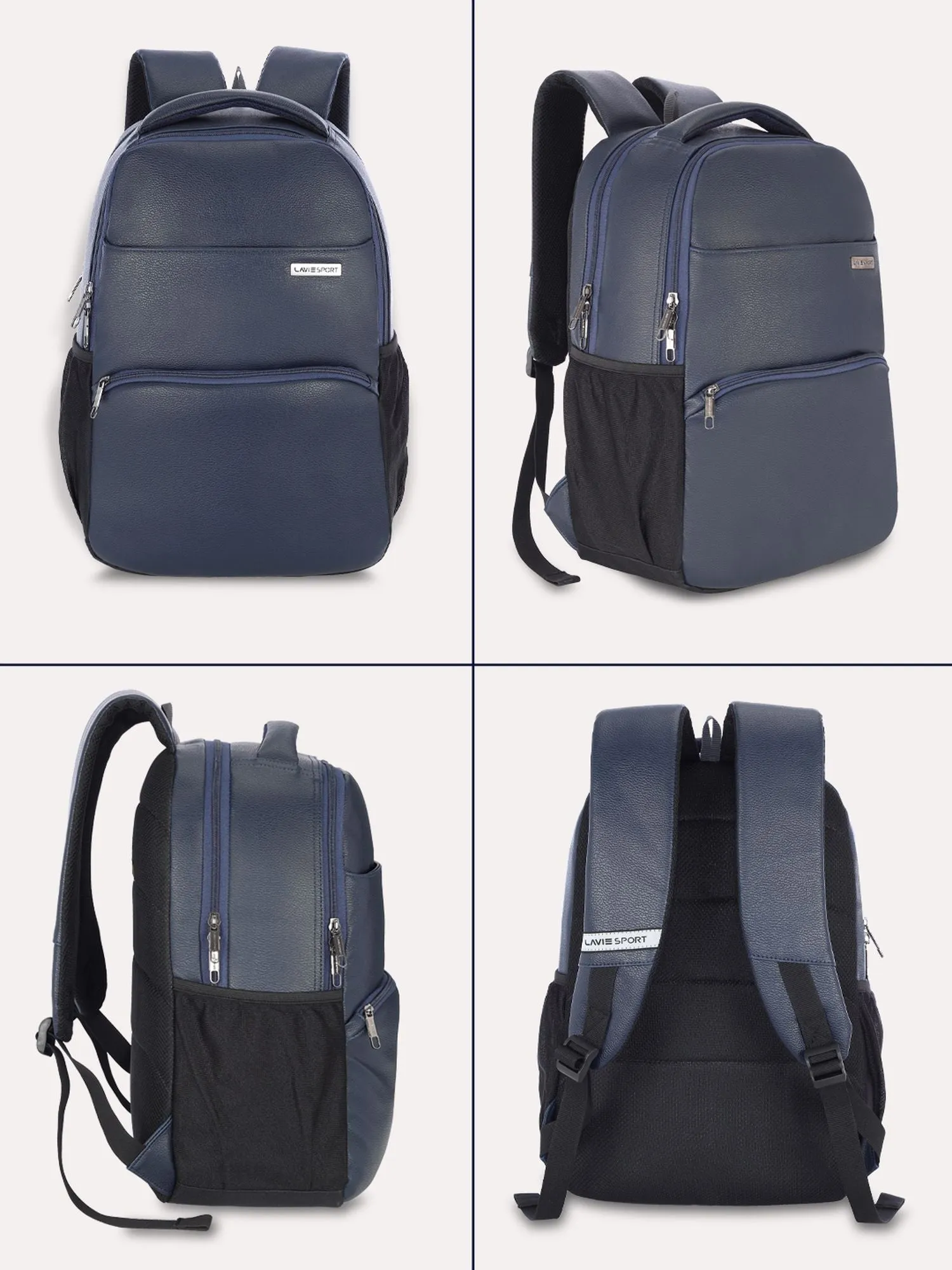 Lavie Sport Mode Gear 30L Laptop Backpack For Men & Women Navy