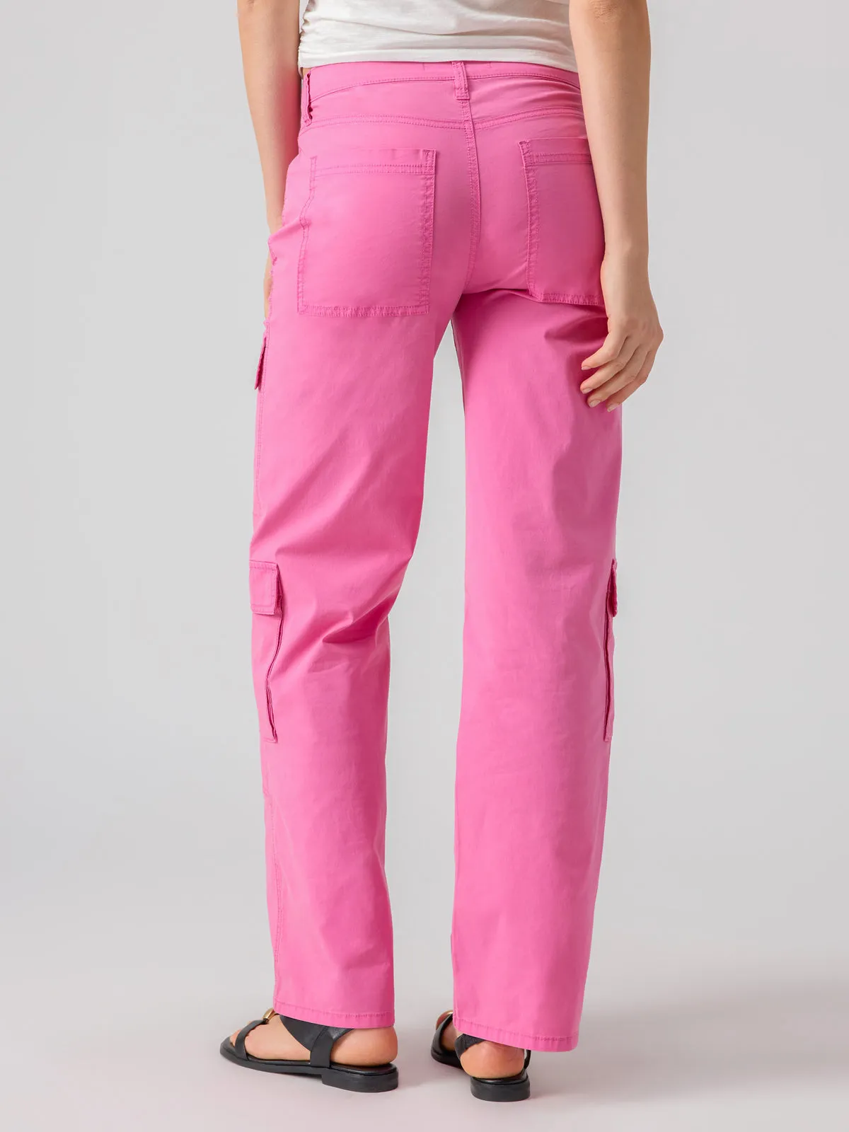 Low Slung Y2K Standard Rise Cargo Pant Wild Pink