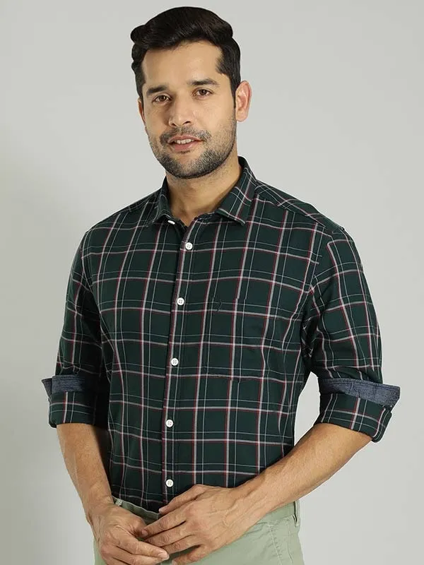 Men Checked Full Sleeve Cotton Shirt