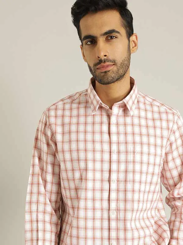 Men Checked Full Sleeve Cotton Shirt