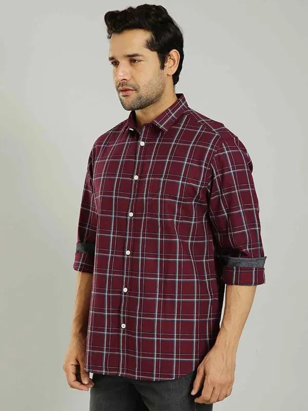 Men Checked Full Sleeve Cotton Shirt