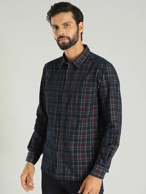 Men Checked Full Sleeve Cotton Shirt