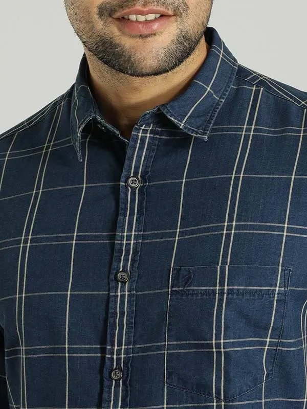 Men Checked Full Sleeve Cotton Shirt