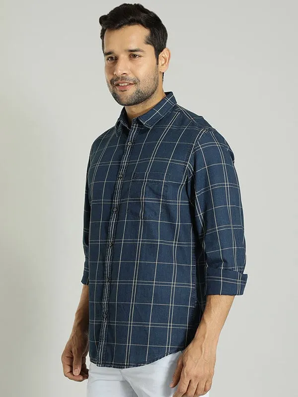 Men Checked Full Sleeve Cotton Shirt