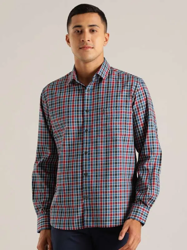 Men Checked Full Sleeve Cotton Shirt