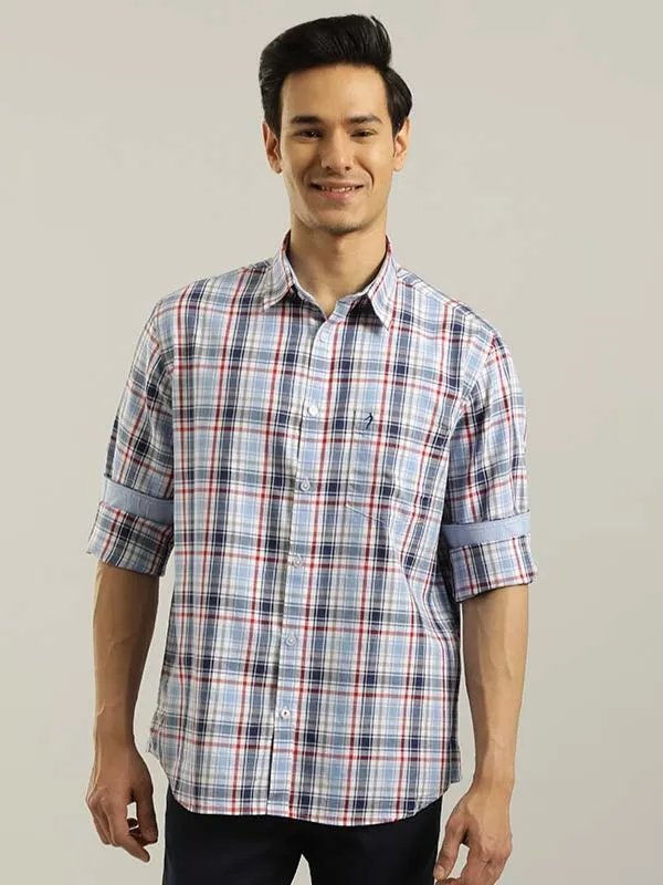 Men Checked Full Sleeve Cotton Shirt