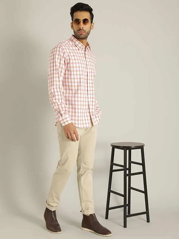 Men Checked Full Sleeve Cotton Shirt