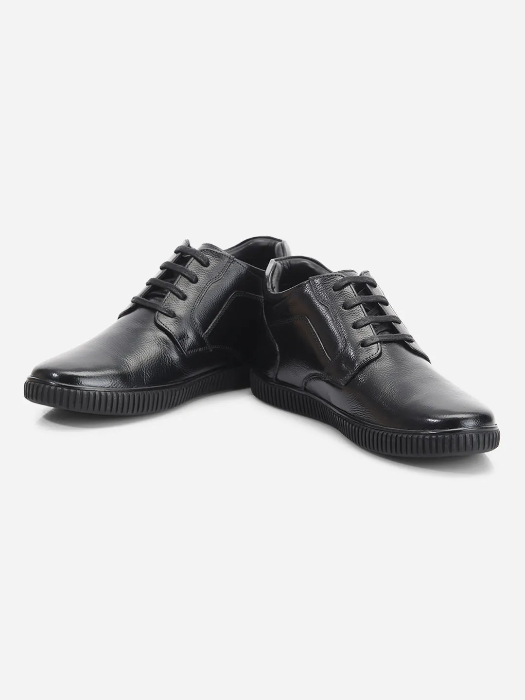 Men's Black Round Toe Lace Up Casual (ID3085)