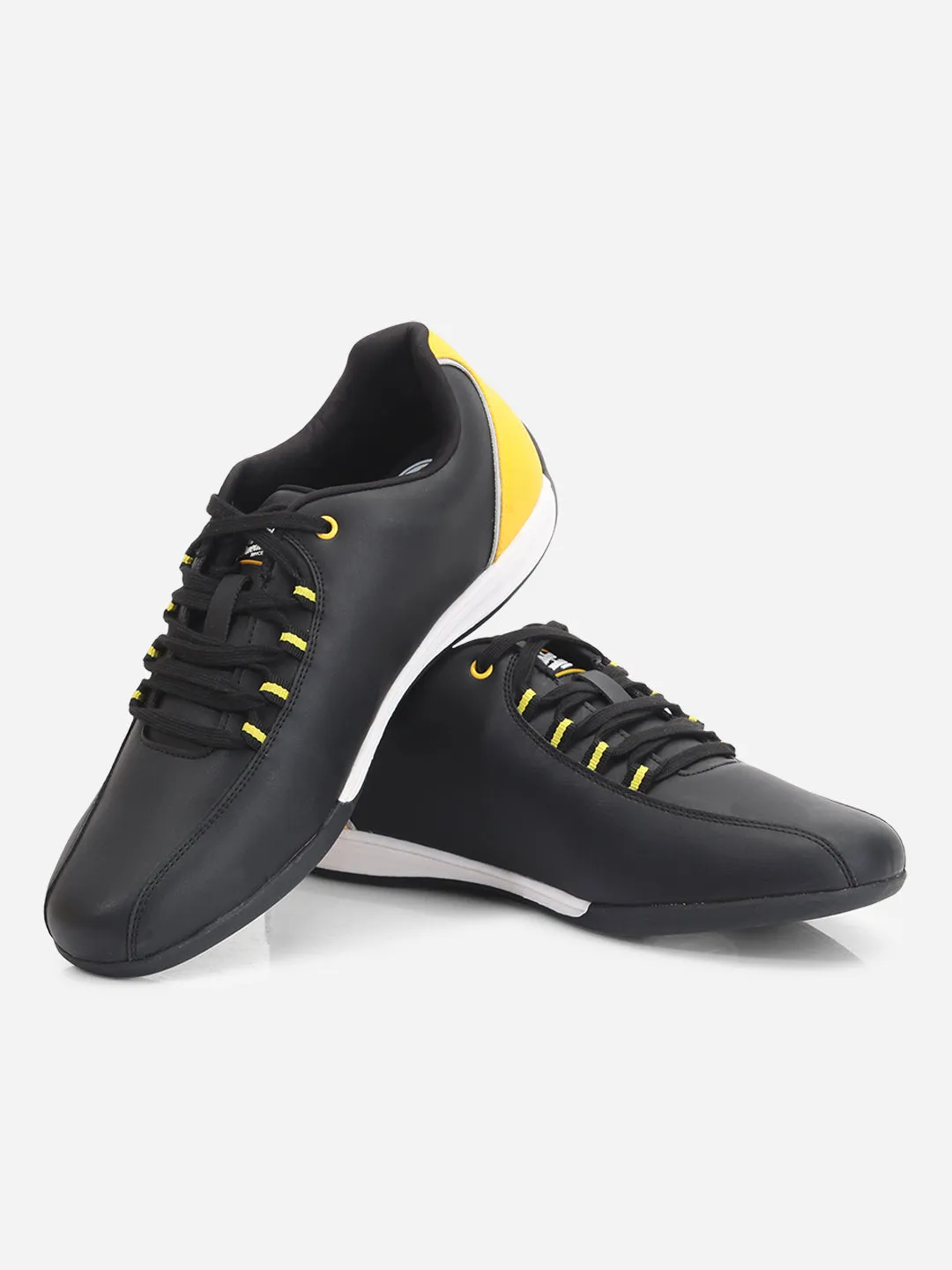 Men's Black Urban Casual Lace Up Sneaker (ID3078)