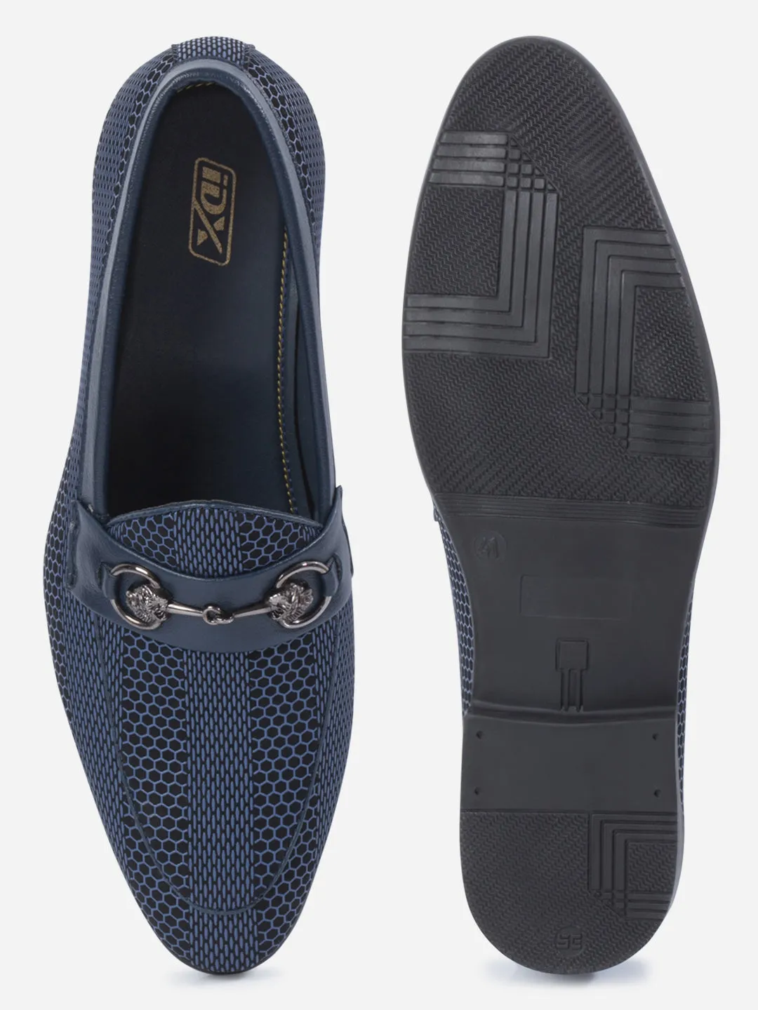 Men's Blue 3D Finish Fashion Slip On (IX1085)