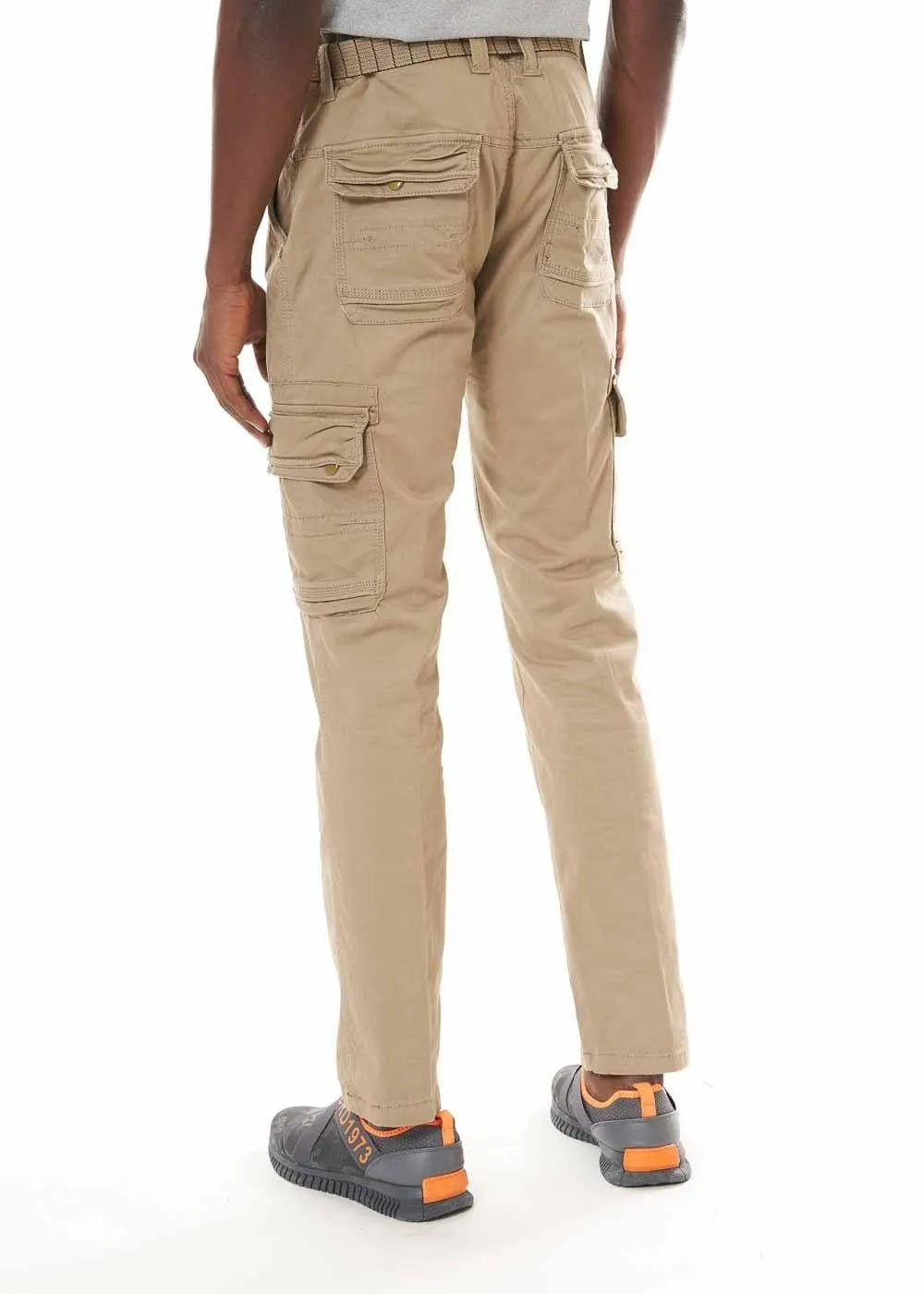 MEN'S CARGO PANTS WITH BELT