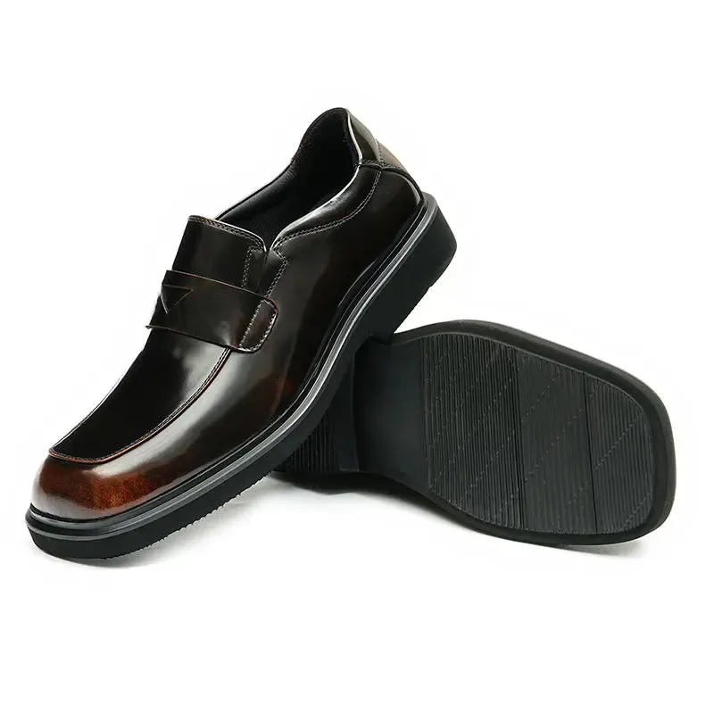 Men's patent leather loafers D23702