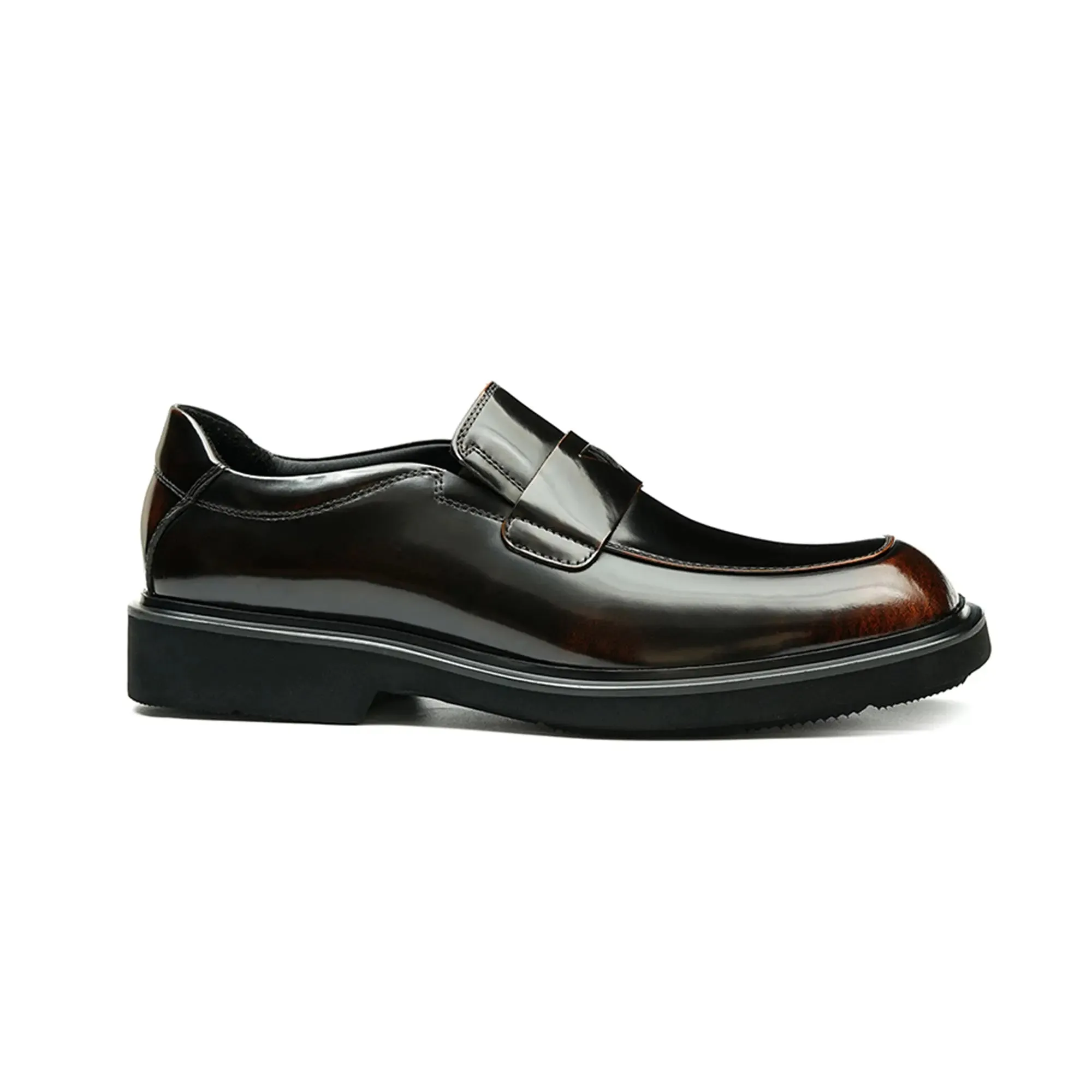 Men's patent leather loafers D23702