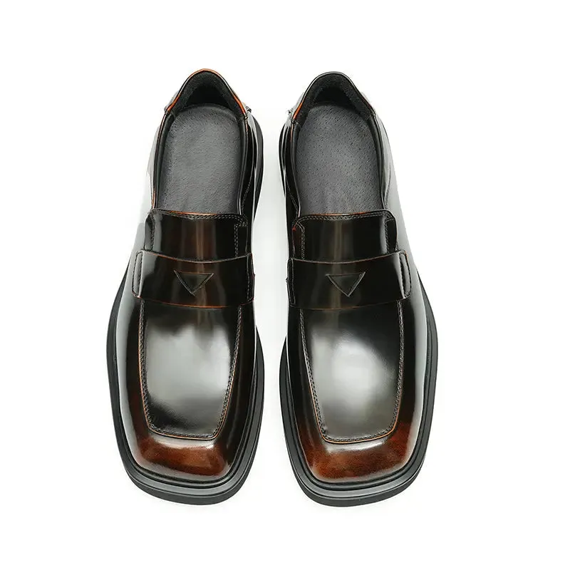 Men's patent leather loafers D23702