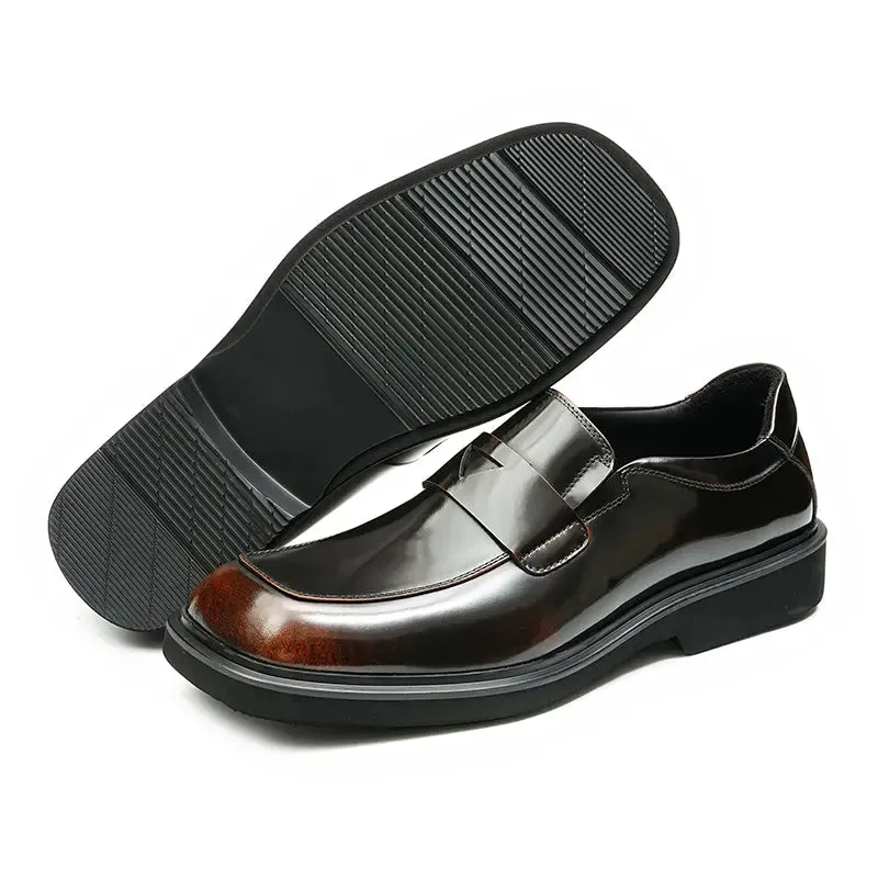 Men's patent leather loafers D23702