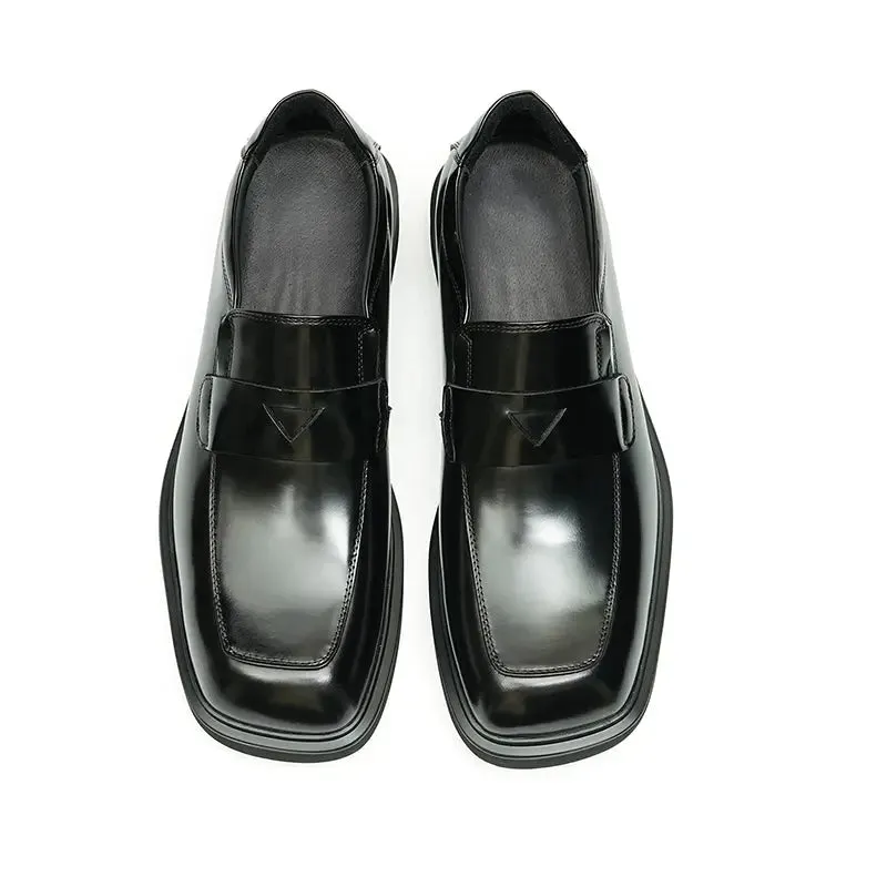 Men's patent leather loafers D23702