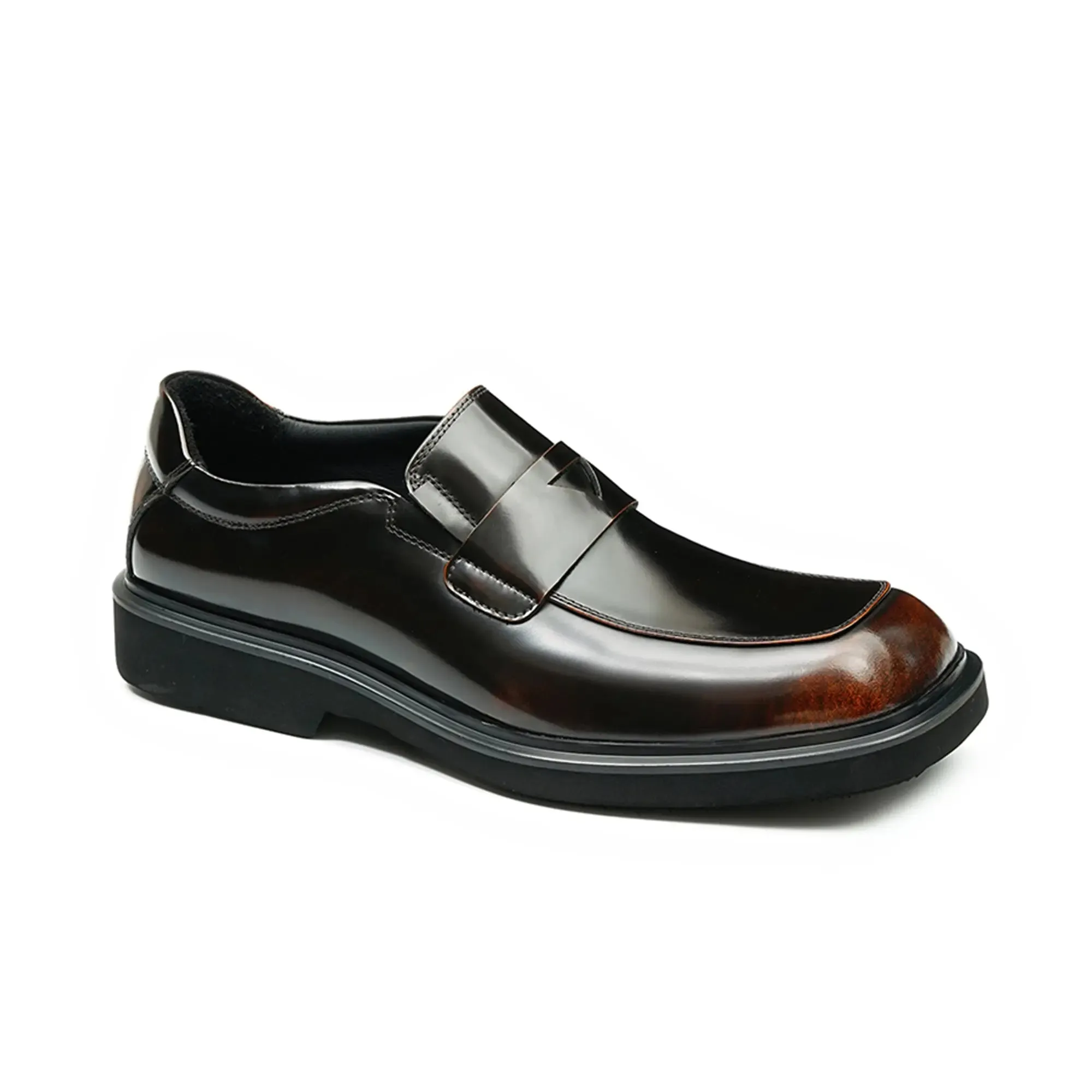 Men's patent leather loafers D23702