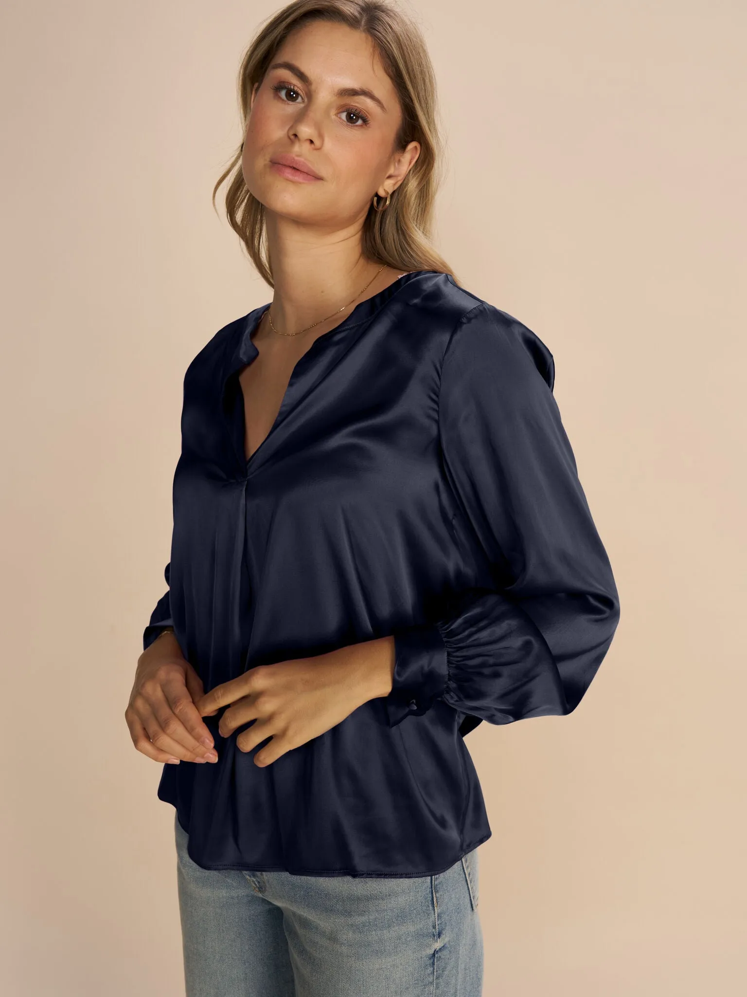 MMEnfa Satin Blouse