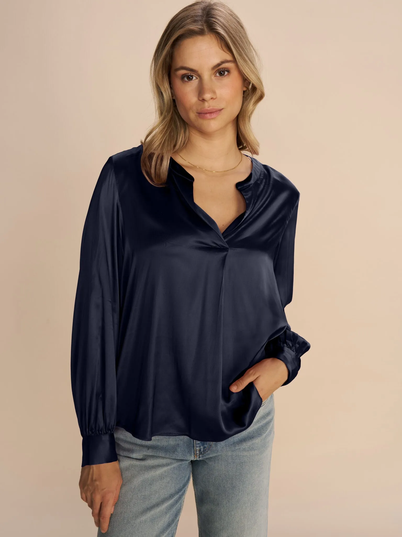 MMEnfa Satin Blouse