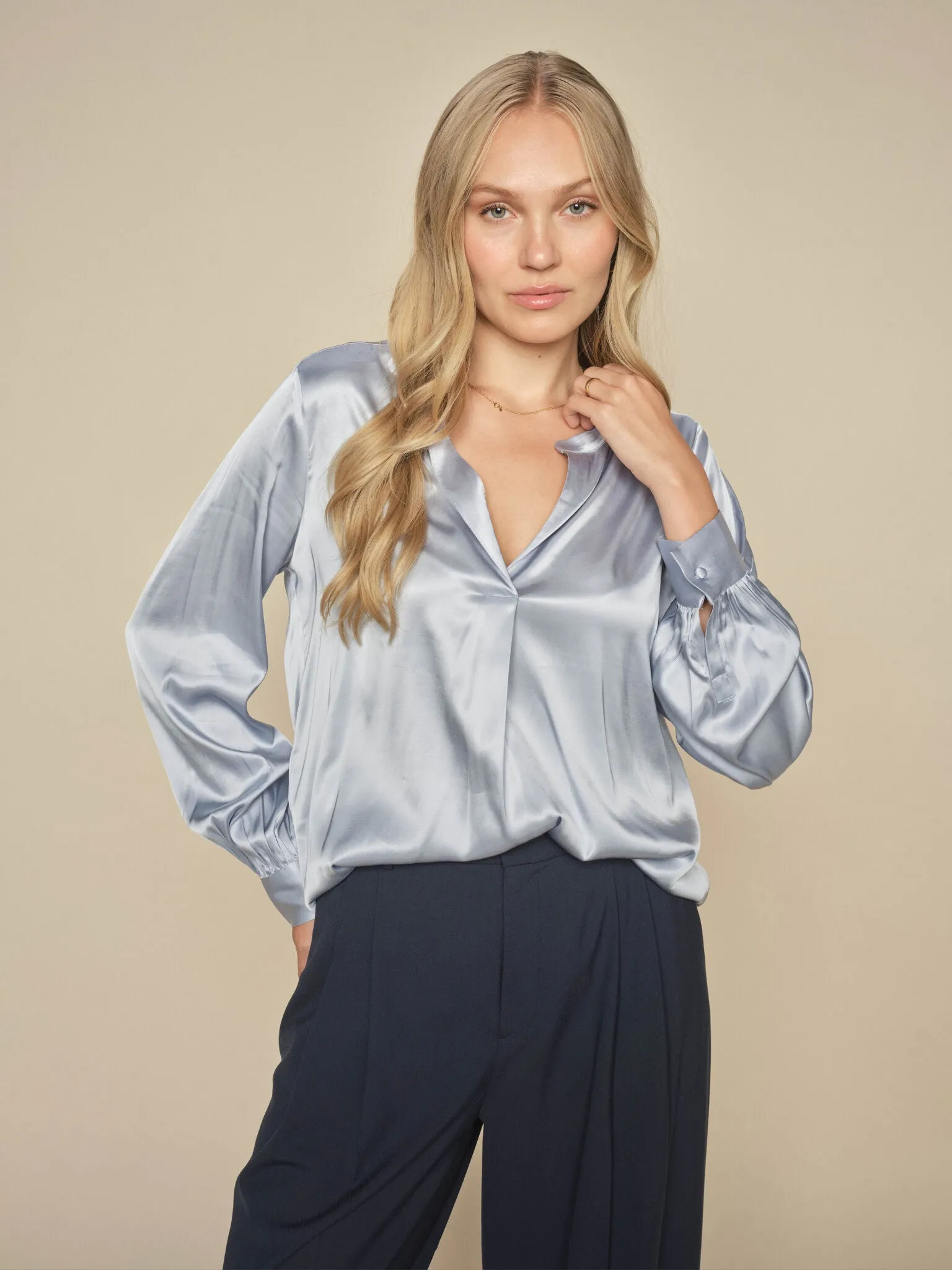 MMEnfa Satin Blouse