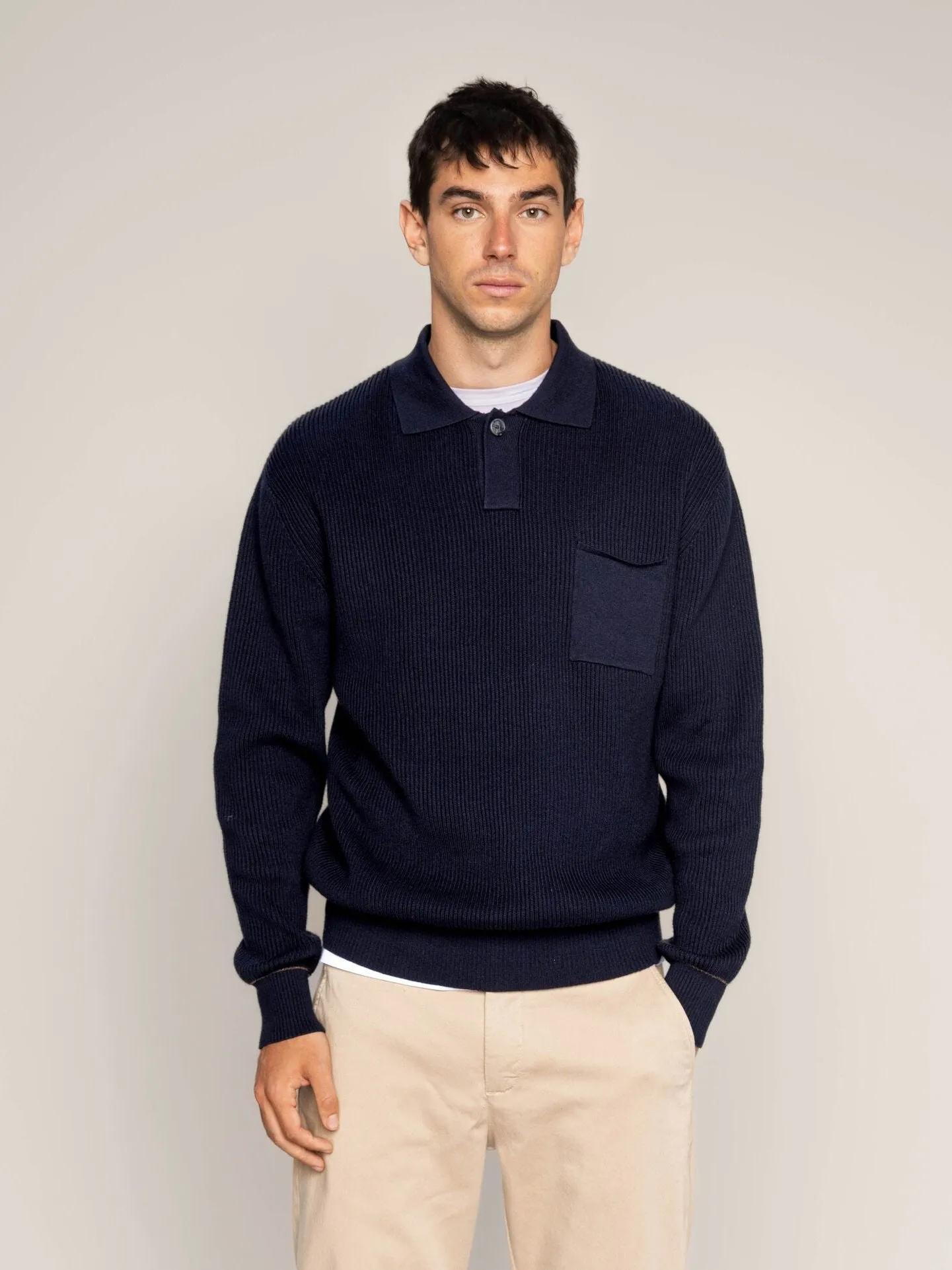 MMGMilner L/S Polo Knit