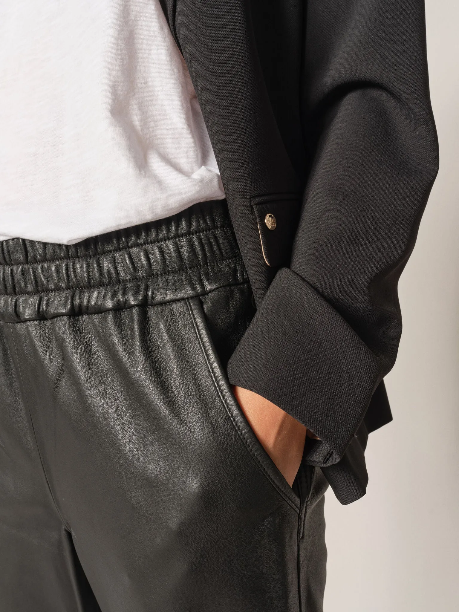 MMZabel Leather Sweatpant