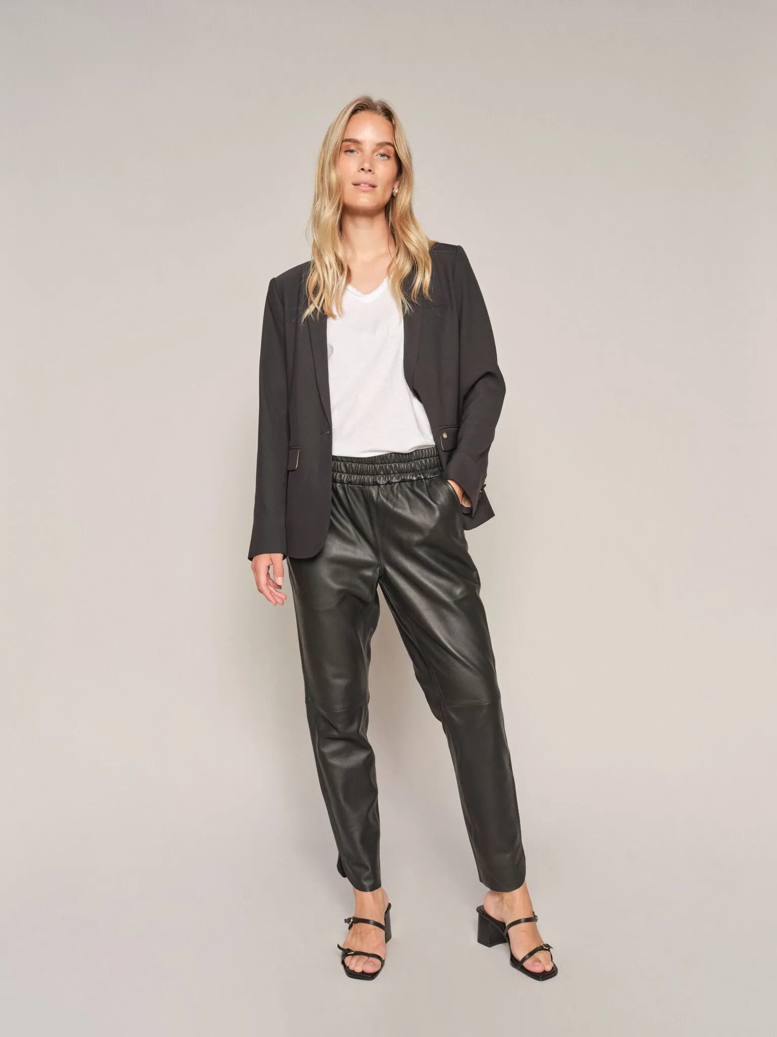 MMZabel Leather Sweatpant